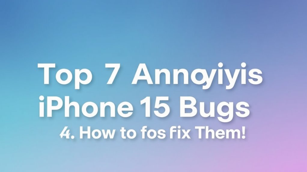 iphone 15 annoying issues solutions