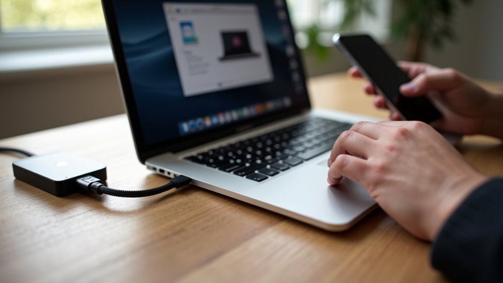 kopia zapasowa iPhone'a na dysku zewnętrznym