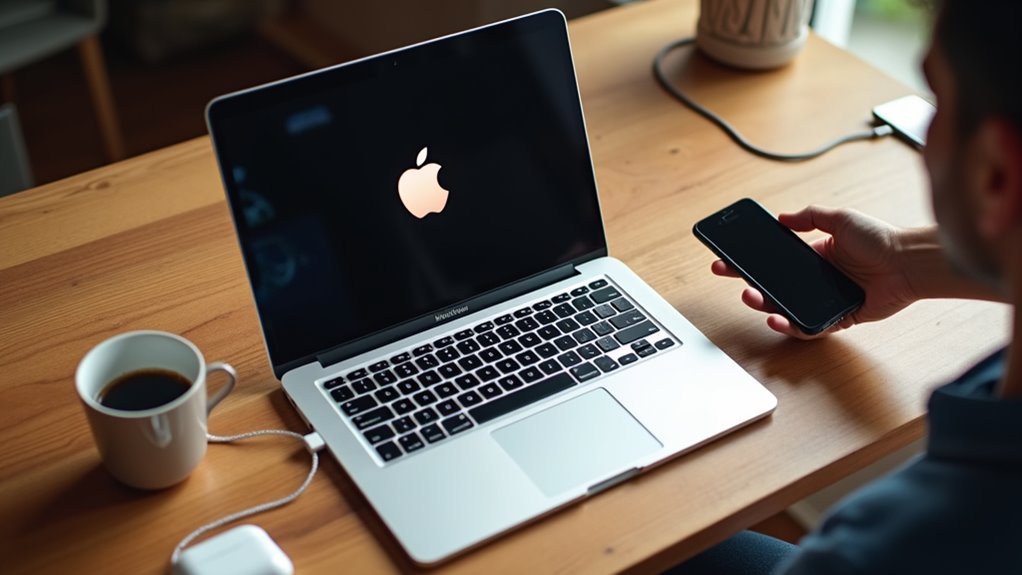 używanie iPhone'a z MacBookiem